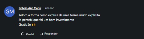 Depoimento de aluna